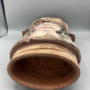 Woman, Fish, Cat Vase with Handles by Ron Meyers