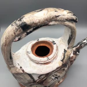 Woman and Animal Teapot by Ron Meyers 