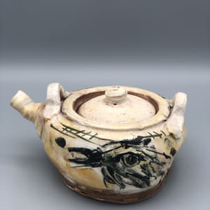 Cat and Bird Small Teapot by Ron Meyers 