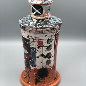 "Never Enough" Monsters Lidded Jar by Alex Thomure 