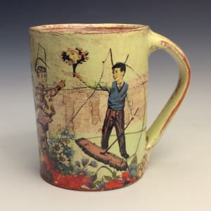 Mug - Boys with Flowers & Man with Binoculars by Eric Pardue 