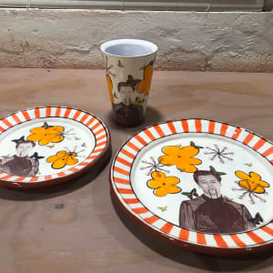 Harry Styles Dinner Plate by Wes Harvey 