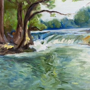 On the Guadalupe River (Study of Julian Onderdonk)