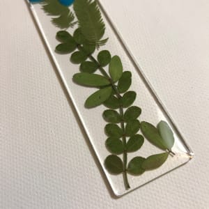 Blue and Green Floral Bookmark 