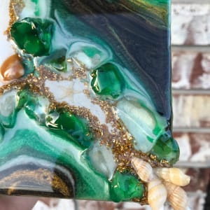 Coastal Geode Collection - Green and Gold by Colorvine by Kelsey 