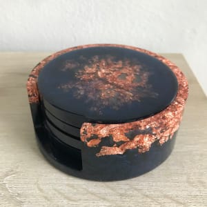 Midnight and Copper Coaster Set 