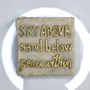 Square Decorative Magnets by Colorvine by Kelsey  Image: sand - made with real sand from Siesta Key