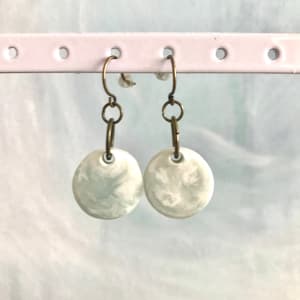 Small Round Resin Earrings by Colorvine by Kelsey  Image: cloud