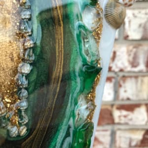 Coastal Geode Collection - Green and Gold by Colorvine by Kelsey 