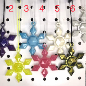 Small Resin Snowflake Ornaments by Colorvine by Kelsey  Image: snowflake A