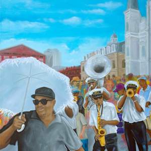 Jackson Square Brass Band (left) by Frenchy