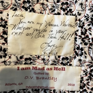 I am Mad as Hell by O.V. Brantley  Image: I am Mad as Hell gift label
