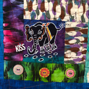 Kissed By an Elephant #6 by O.V. Brantley  Image: Kissed By an Elephant #6 Elephant detail