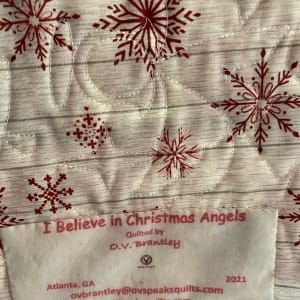 I Believe in Christmas Angels by O.V. Brantley  Image: I Believe in Christmas Angels label