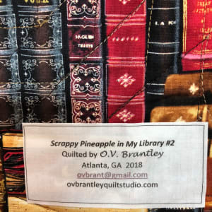 Scrappy Pineapple In My Library #2 by O.V. Brantley 