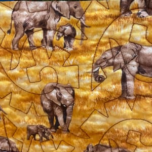 The Adventures of Africa by O.V. Brantley  Image: The Adventures of Africa elephant detail 