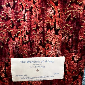 The Wonders of Africa by O.V. Brantley  Image: The Wonders of Africa Label
