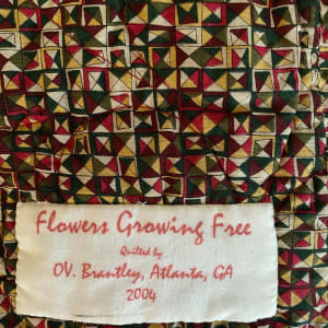 Flowers Growing Free by O.V. Brantley  Image: Flowers Growing Free label
