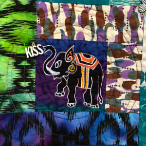 Kissed By an Elephant #8 by O.V. Brantley  Image: Kissed By an Elephant #8 Elephant detail