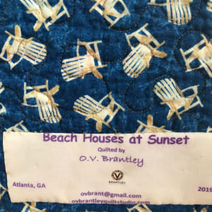 Beach Houses at Sunset by O.V. Brantley 
