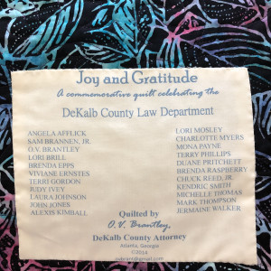 Joy and Gratitude by O.V. Brantley 