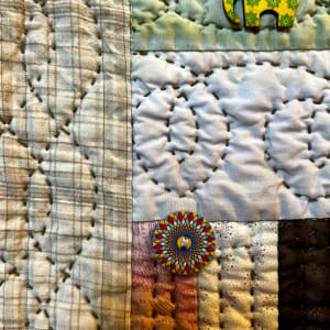 Peaceful Porch Patchwork #2 by O.V. Brantley  Image: Peaceful Porch Patchwork #2 Quilting detail
