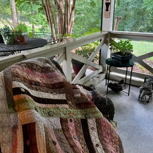 Peaceful Porch Patchwork #2 by O.V. Brantley  Image: Peaceful Porch Patchwork #2 On the porch 2