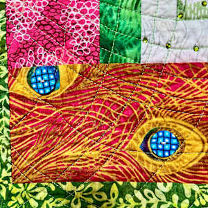 Choose Happy #4 by O.V. Brantley  Image: Choose Happy #4 blue buttons