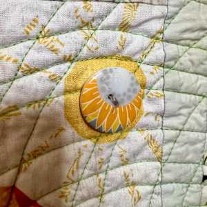 Choose Happy #4 by O.V. Brantley  Image: Choose Happy #4 yellow button detail