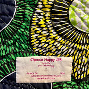 Choose Happy #5 by O.V. Brantley  Image: Choose Happy #5 label