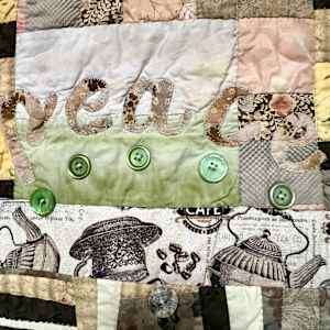 Peaceful Porch Patchwork #3 by O.V. Brantley  Image: Peaceful Porch Patchwork #3 peace detail 2