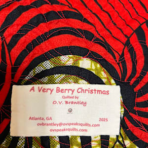 A Very Berry Christmas by O.V. Brantley  Image: A Very Berry Christmas Label
