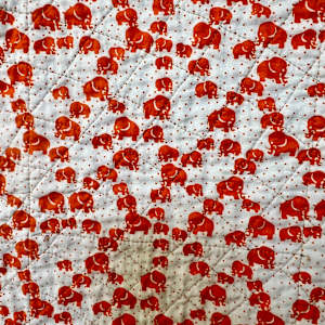 The Creativity of Africa by O.V. Brantley  Image: The Creativity of Africa back elephant detail