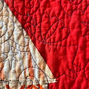 Cherished Creative Community by O.V. Brantley  Image: Cherished Creative Community quilting angel detail