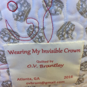 Wearing My Invisible Crown by O.V. Brantley  Image: Wearing My Invisible Crown label