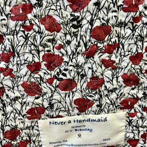 Never a Handmaid by O.V. Brantley  Image: Never a Handmaid Label