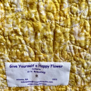 Give Yourself a Happy Flower by O.V. Brantley  Image: Give Yourself a Happy Flower Label
