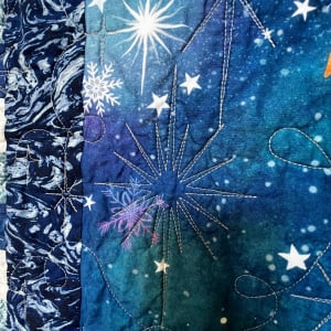 I Believe in Angels on High by O.V. Brantley  Image: I Believe in Angels on High Quilting detail