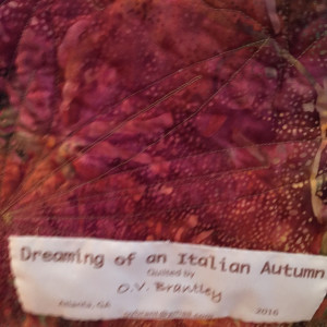 Dreaming of an Italian Autumn by O.V. Brantley 