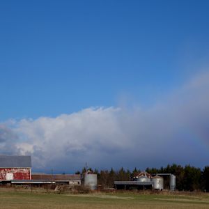 Cloud Swept Silo by Lisa Sieg