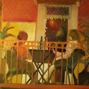 Dinner In Barcelona by Chris Luckman