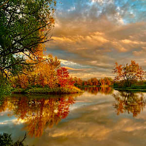 Fiery Reflections by Cathy Mc Dermott