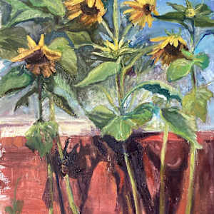 Dad’s Sunflowers by Ruthann Uithol