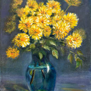 Bouquet of Mums by Maria Elena Lazarte