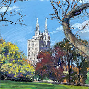 Central Park Dakota Building by Robert Walter