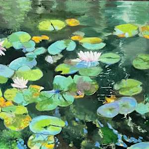 A Scatter of Lilies by John Weber