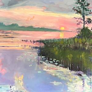 Pink Sunset by Nancy Arons