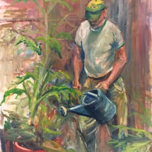 Jerry with Watering Can by Ruthann Uithol
