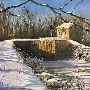 Riley's Lock, Winter by David Allen