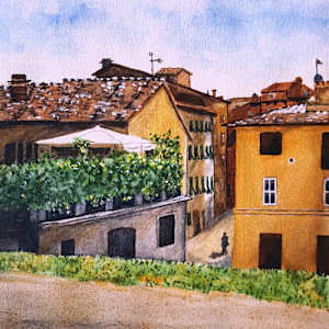Lucca Houses by Stephanie Gustavson